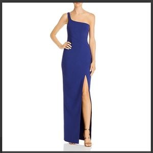 NWT Likely Blue One Shoulder Evening Gown size 0
